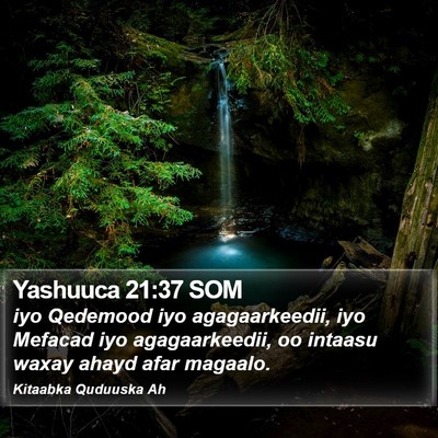 Yashuuca 21:37 SOM Bible Verse Image