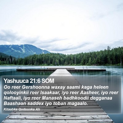 Yashuuca 21:6 SOM Bible Verse Image