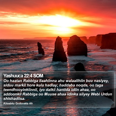 Yashuuca 22:4 SOM Bible Verse Image