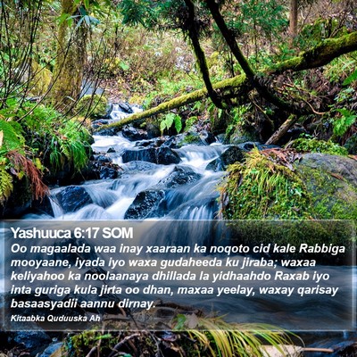 Yashuuca 6:17 SOM Bible Verse Image