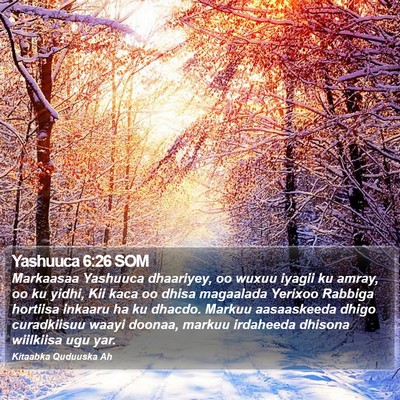 Yashuuca 6:26 SOM Bible Verse Image