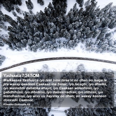 Yashuuca 7:24 SOM Bible Verse Image