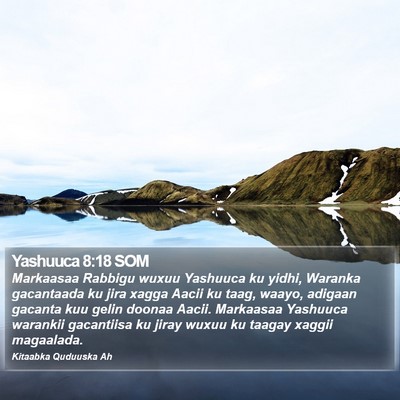 Yashuuca 8:18 SOM Bible Verse Image