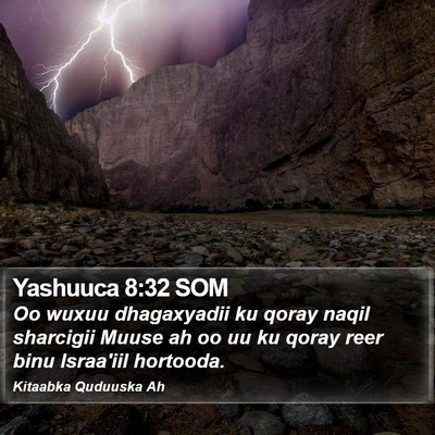Yashuuca 8:32 SOM Bible Verse Image