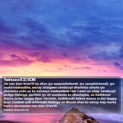 Yashuuca 8:33 SOM Bible Verse Image