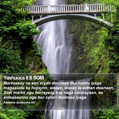 Yashuuca 8:6 SOM Bible Verse Image