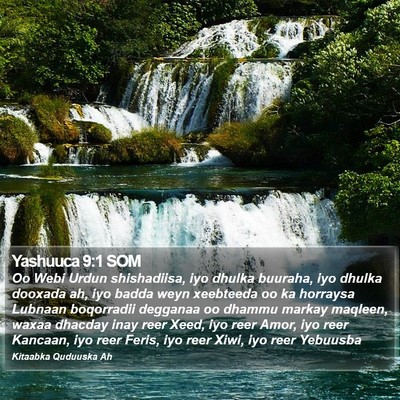 Yashuuca 9:1 SOM Bible Verse Image