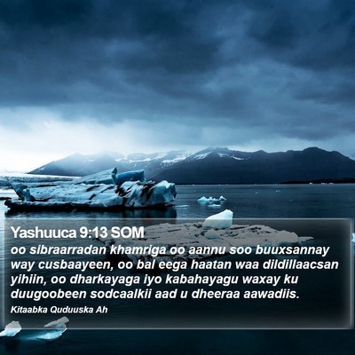 Yashuuca 9:13 SOM Bible Verse Image