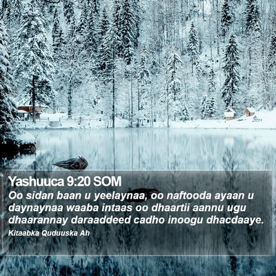 Yashuuca 9:20 SOM Bible Verse Image