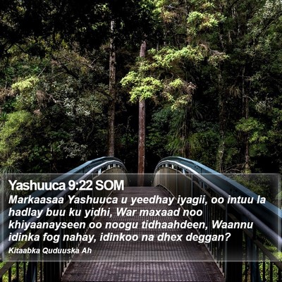 Yashuuca 9:22 SOM Bible Verse Image
