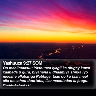 Yashuuca 9:27 SOM Bible Verse Image