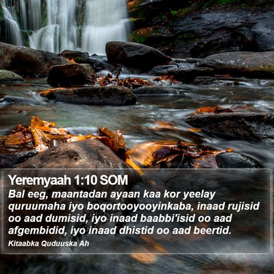 Yeremyaah 1:10 SOM Bible Verse Image