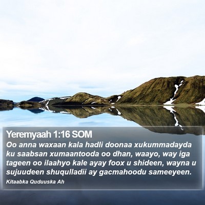 Yeremyaah 1:16 SOM Bible Verse Image