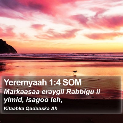 Yeremyaah 1:4 SOM Bible Verse Image