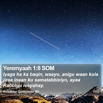 Yeremyaah 1:8 SOM Bible Verse Image