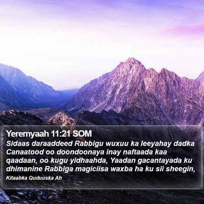 Yeremyaah 11:21 SOM Bible Verse Image