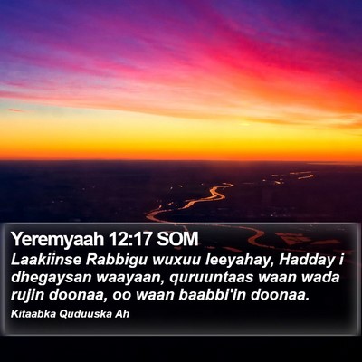 Yeremyaah 12:17 SOM Bible Verse Image