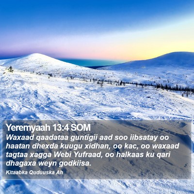 Yeremyaah 13:4 SOM Bible Verse Image