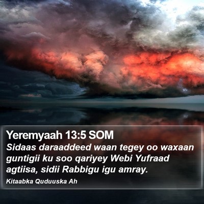 Yeremyaah 13:5 SOM Bible Verse Image