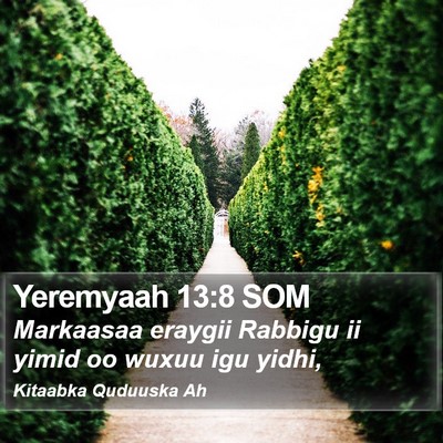 Yeremyaah 13:8 SOM Bible Verse Image