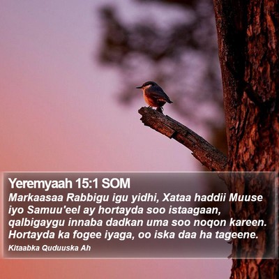 Yeremyaah 15:1 SOM Bible Verse Image