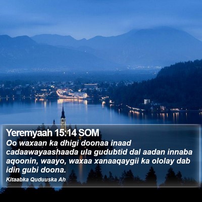 Yeremyaah 15:14 SOM Bible Verse Image