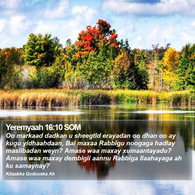 Yeremyaah 16:10 SOM Bible Verse Image