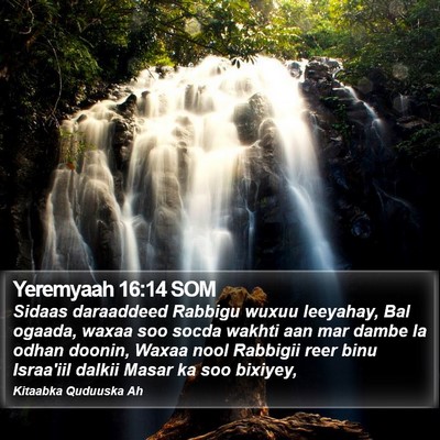 Yeremyaah 16:14 SOM Bible Verse Image