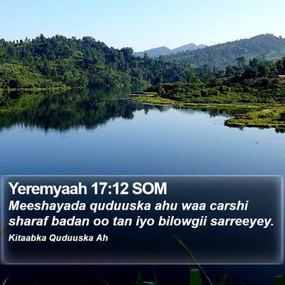 Yeremyaah 17:12 SOM Bible Verse Image