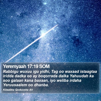 Yeremyaah 17:19 SOM Bible Verse Image