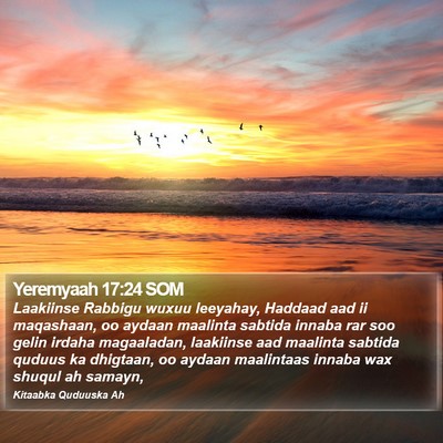 Yeremyaah 17:24 SOM Bible Verse Image
