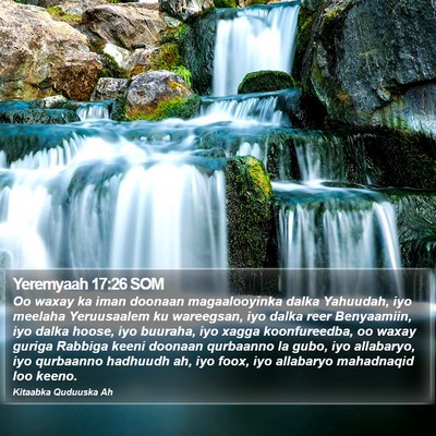 Yeremyaah 17:26 SOM Bible Verse Image