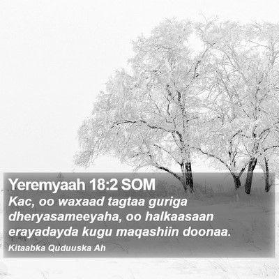 Yeremyaah 18:2 SOM Bible Verse Image