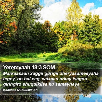 Yeremyaah 18:3 SOM Bible Verse Image