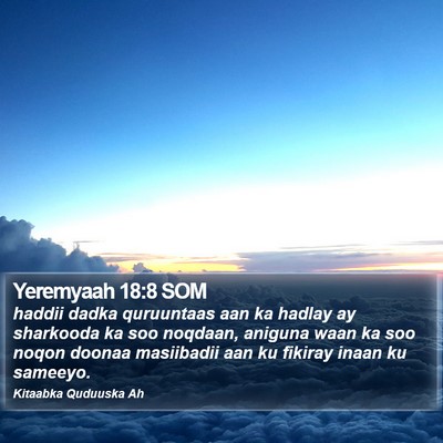 Yeremyaah 18:8 SOM Bible Verse Image
