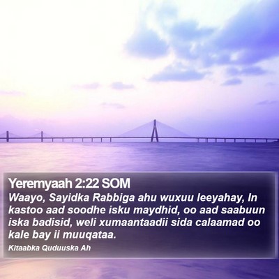 Yeremyaah 2:22 SOM Bible Verse Image