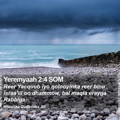Yeremyaah 2:4 SOM Bible Verse Image