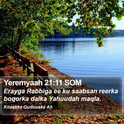 Yeremyaah 21:11 SOM Bible Verse Image