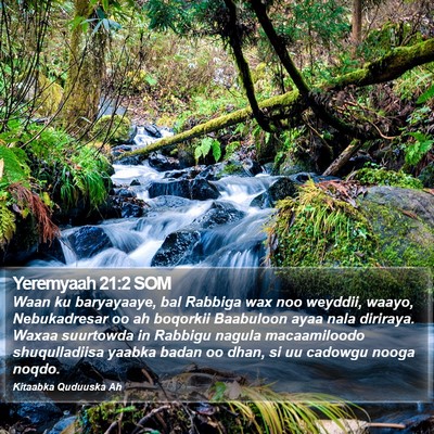 Yeremyaah 21:2 SOM Bible Verse Image