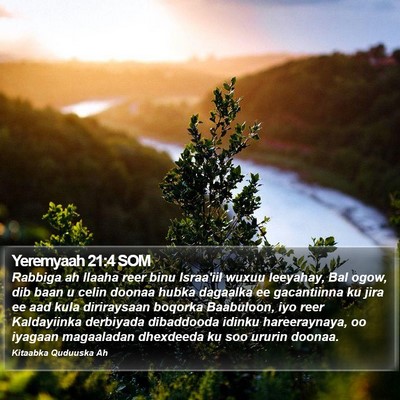 Yeremyaah 21:4 SOM Bible Verse Image