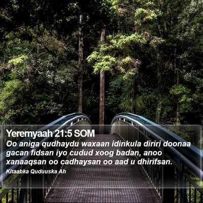 Yeremyaah 21:5 SOM Bible Verse Image
