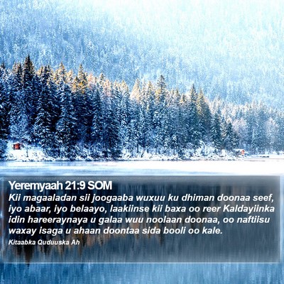 Yeremyaah 21:9 SOM Bible Verse Image
