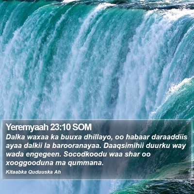 Yeremyaah 23:10 SOM Bible Verse Image