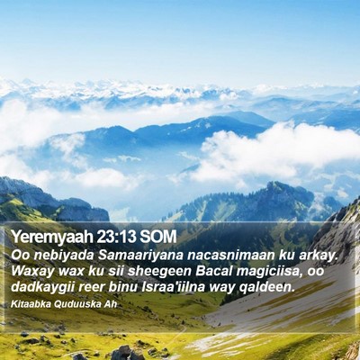 Yeremyaah 23:13 SOM Bible Verse Image