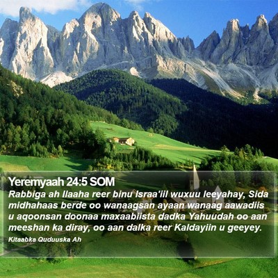 Yeremyaah 24:5 SOM Bible Verse Image