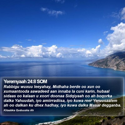 Yeremyaah 24:8 SOM Bible Verse Image
