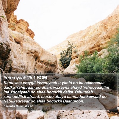 Yeremyaah 25:1 SOM Bible Verse Image
