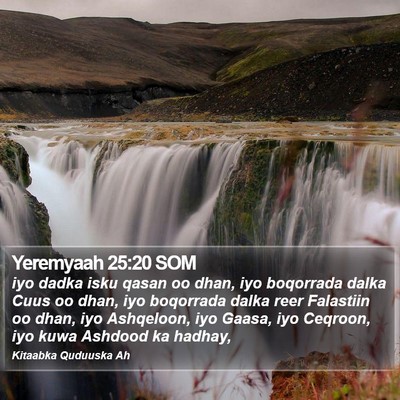 Yeremyaah 25:20 SOM Bible Verse Image