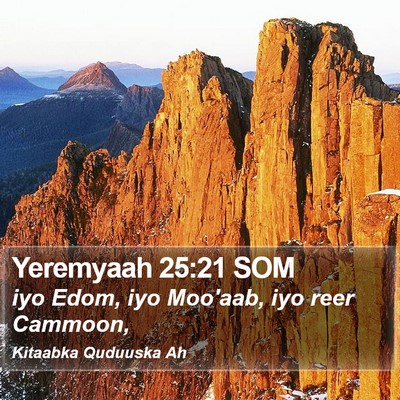 Yeremyaah 25:21 SOM Bible Verse Image