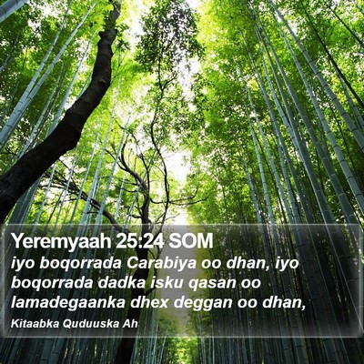 Yeremyaah 25:24 SOM Bible Verse Image
